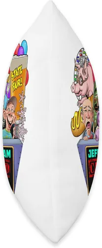 Vista 2 de JEFF DUNHAM West Allis, WI (2023) - Almohada de 18 x 18 pulgadas, multicolor