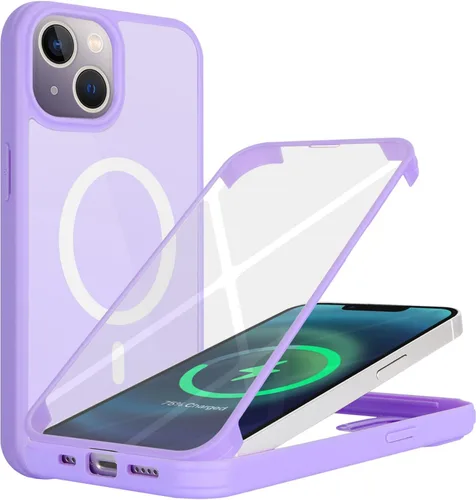 Vista 27 de Funda para iPhone 8 Plus con protector de pantalla, compatible con Magsafe, para iPhone 7 Plus, protector de pantalla integrado, funda delgada