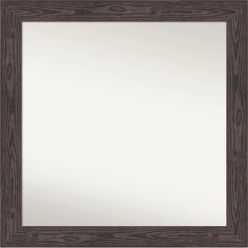 Vista 362 de Amanti Art Espejo personalizado, espejo de baño negro puente, espejo de pared o espejo de tocador de baño sobre el fregadero (26 x 26 pulgadas)