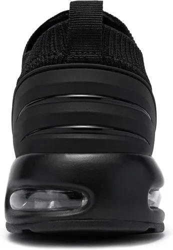 Vista 3 de FENLERN - Zapatos con punta de acero para mujer, tenis de seguridad ligeros con amortiguación de aire, zapatos de trabajo resistentes, fáciles