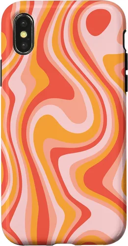 Vista 5 de iPhone 16 Retro Groovy Liquid Swirl Hippie 70's 80's Psychedelic Case