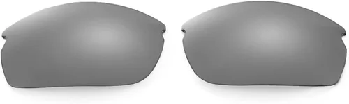 Vista 2 de Walleva Gafas de sol polarizadas de titanio lentes de repuesto negras Oakley Commit SQ