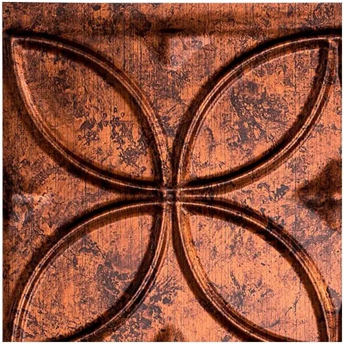 Vista 38 de FASÄDE Anillos Panel de Revestimiento Decorativo de Vinilo de 18 x 24 pulgadas en Bronce Argent (Paquete de 5)