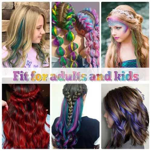 Vista 5 de BARSDAR Extensiones de cabello negro con clip, extensiones de cabello con clip de color para mujer, 22 pulgadas, 12 piezas, extensiones sintéticas