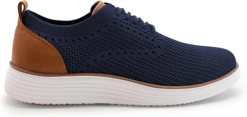 Vista 2 de Athlefit Zapatos deportivos de vestir de moda para hombre, transpirables, Oxford, zapatos para caminar casuales de negocios