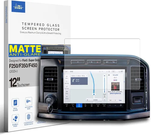 Vista 13 de [Antideslumbrante] Protector de pantalla de vidrio templado para Ford F-150 (2021-2025), F-150 Lightning (2022-2025), Expedition (2022-2024)