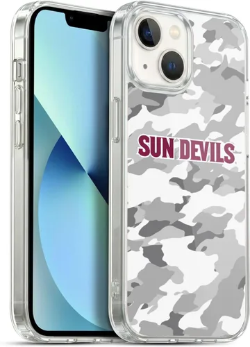 Vista 100 de Head Case Designs Funda de gel ASU Camou con licencia oficial de la Universidad Estatal de Arizona [protección de grado militar] compatible