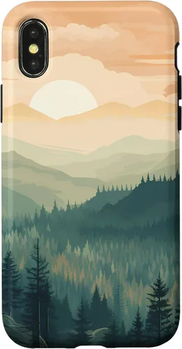 Vista 5 de iPhone 16 Landscape Nature Mountains Trees Case
