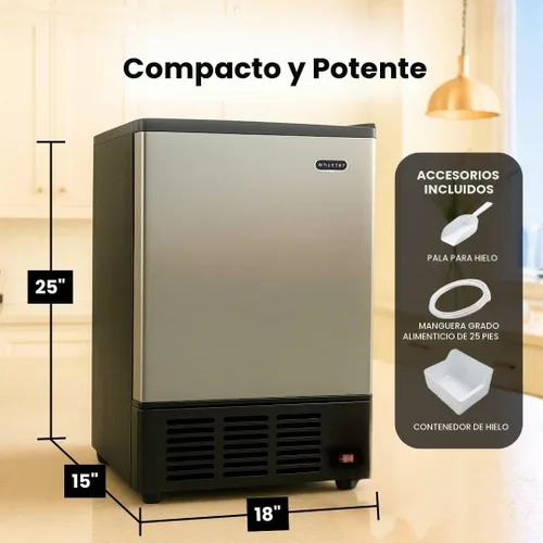 Vista 4 de Whynter UIM-155 Hielera de acero Inoxidable integrada