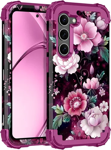 Vista 12 de Rancase para Galaxy S25, Funda de tres capas, protección resistente a los golpes, paraguas de plástico duro + funda protectora de goma de silicona