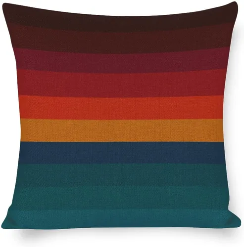 Vista 18 de Fundas de almohada decorativas rústicas y modernas, fundas de almohada retro a cuadros dorados a cuadros para sofá, cama, decoración del hogar, 16 x
