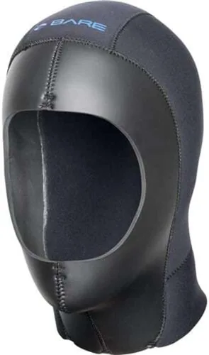 Vista 2 de BARE Capucha seca Elastek de 0.354 in Úsalo con traje seco Fabricado con material de neopreno ELASTEK elástico completo Ideal para buceo