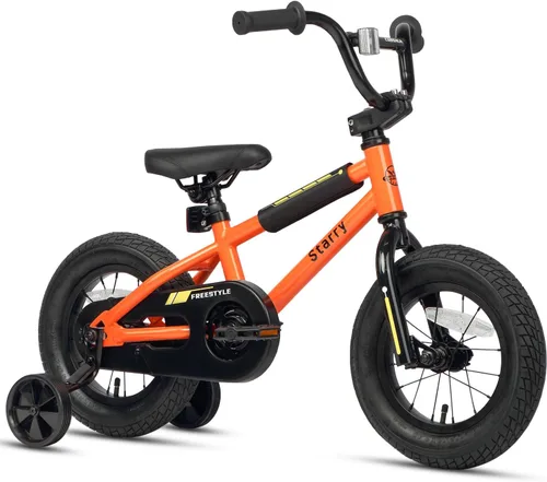 Vista 22 de cubsala Bicicleta para niños de 12, 14, 16, 18 pulgadas, estilo BMX, con ruedas de entrenamiento, freno para niños de 2 a 10 años, varios
