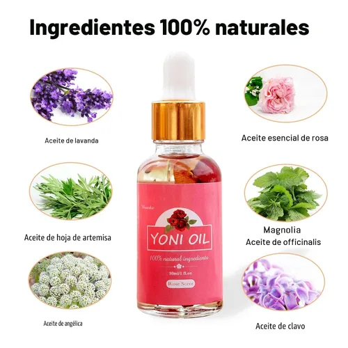 Vista 5 de 2 paquetes de aceite Yoni para mujeres, aceite íntimo desodorante femenino totalmente natural para mujeres, pH equilibrado y elimina el olor, suero
