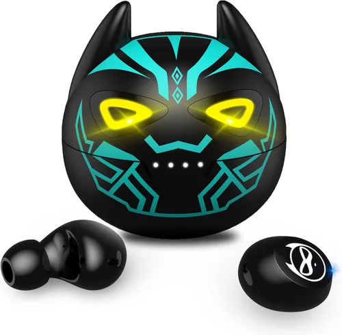 Vista 12 de Auriculares Bluetooth rosa inalámbricos para niños, 36 horas de reproducción, IPX5, impermeable, reducción de ruido, auriculares inalámbricos