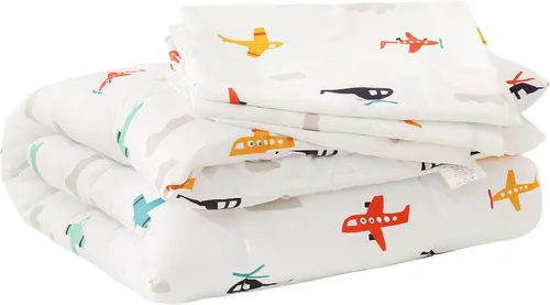 Vista 7 de JSD Juego de ropa de cama infantil de avión