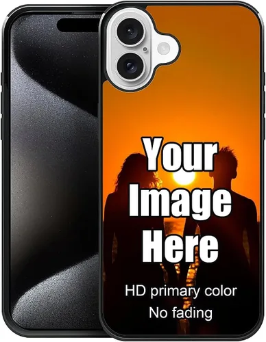 Vista 17 de Funda personalizada para iPhone, funda transparente de TPU suave a prueba de golpes, diseño de tus propias fundas de teléfono compatibles con Apple