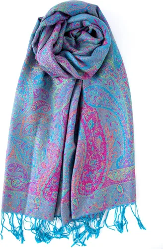 Vista 42 de Achillea Bufanda reversible de pashmina con estampado paisley – Chales y envolturas indios exóticos para vestidos de noche, festivales, todas