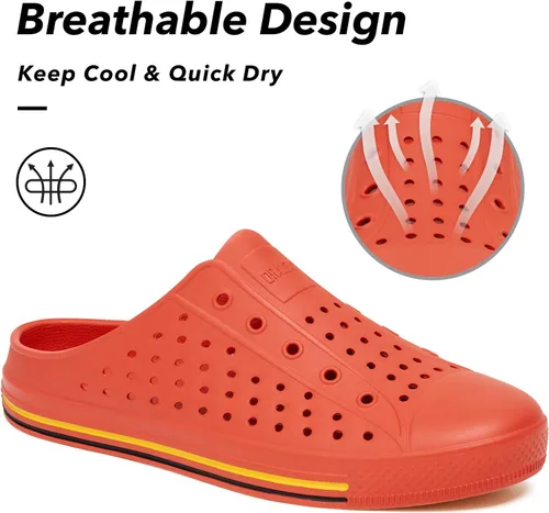 Vista 3 de SAGUARO Zuecos de jardín para hombre y mujer, zapatos casuales unisex de secado rápido, sandalias de verano antideslizantes para playa