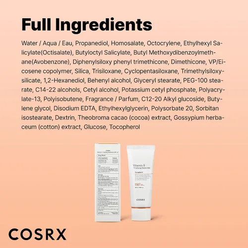 Vista 9 de COSRX Protector solar con vitamina E y luz aireada con llavero gratis, exclusivo de Amazon, protector solar coreano para piel grasa, artículos