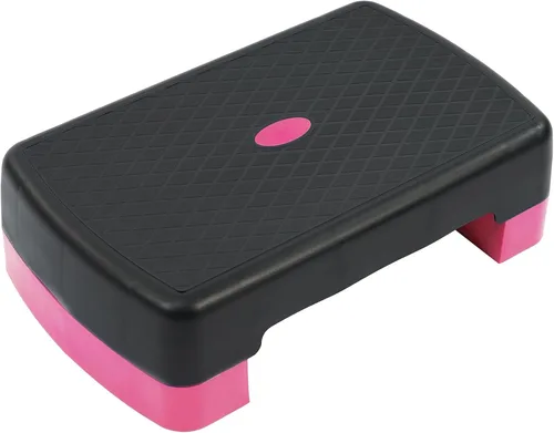 Vista 11 de Fitvids Aerobic Step Platform Trainer with Adjustable 2-Level Risers, 400 Pound Weight Capacity – Non-Slip Exercise Stepper for Cardio, Strength