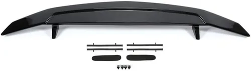 Vista 2 de Alerón de maletero negro brillante con luz de freno LED 3RD compatible con 2016-2021 H0nda Civic EX-L EX LX Sport Sedan - Luz de freno para maletero
