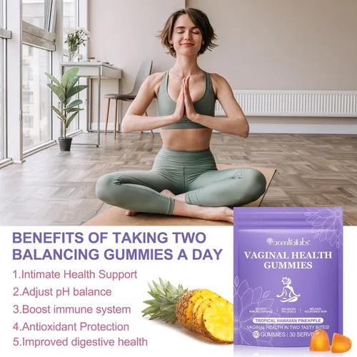 Vista 8 de Probióticos vaginales para mujeres, Gomitas femeninas de Vital Source, equilibrio de pH para mujeres, Gomitas premium de equilibrio femenino