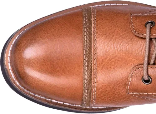 Vista 6 de Dingo para hombre Andy cordones botas tobillo - marrón