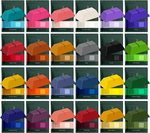 Vista 10 de Título: Hearth & Harbor - Tinte líquido para velas para cera de soja, 16 vibrantes tintes de color de vela para hacer velas, tinte de cera de vela