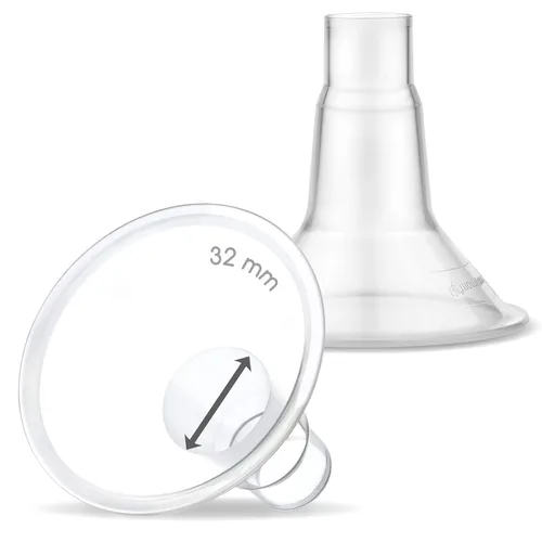 Vista 71 de Maymom MyFit Crater Series - Protector de pecho pequeño de 0.394 in con diseño de dos piezas compatible con piezas de bomba Medela; reemplazo
