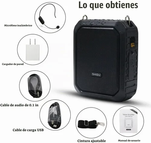 Vista 8 de Amplificador de voz inalámbrico Altavoz Bluetooth impermeable con micrófono