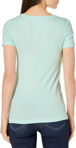 Vista 3 de Tienda Essentials - Camiseta de manga corta con cuello en V para mujer 2 piezas
