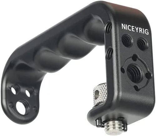 Vista 9 de NICEYRIG Empuñadura para cámara con soporte de rosca de 1/4 aplicable para RED DSMC2 / Sony FX3 / FX30 / FX2, mango superior universal para cámara