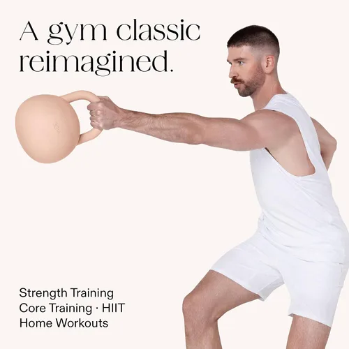 Vista 4 de Bala Kettleball, pesas rusas suaves para mujer, equipo de entrenamiento de fuerza y núcleo para entrenamientos de gimnasio en casa, pesas