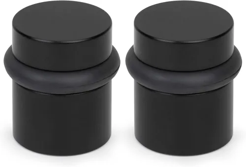 Vista 69 de Mega Handles Tope de Puerta de Piso, Tope Negro de Instalación Rápida Protector de Pared, Protectores de Pared contra Pomos de Puerta, Tope
