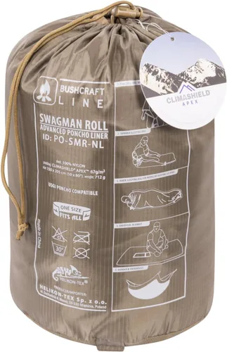 Vista 8 de Helikon-Tex Swagman Roll - Poncho militar multiusos - Poncho de emergencia, manta y chaqueta Woobie