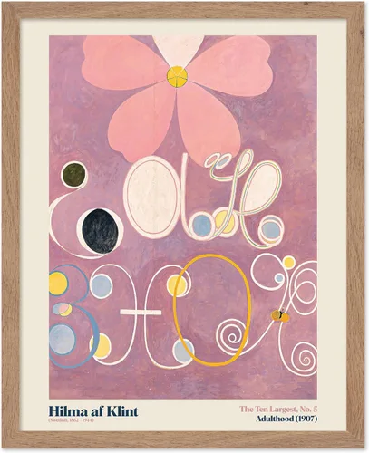 Vista 46 de Poster Master Póster de ilustración vintage, impresión retro moderna, los diez más grandes n.º 1, infancia, flor, abstracto, regalo para artista