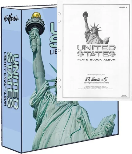 Vista 26 de Harris USA Liberty sello álbum con imágenes/ilustraciones parte A 1847-1994 Carpeta de páginas y libertad