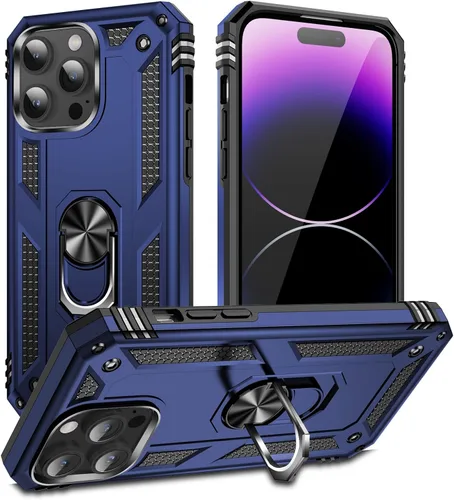Vista 10 de Korecase Funda para iPhone 8, protección de cámara, armadura militar, doble capa, soporte compatible con iPhone 6 6s y iPhone 7 8, color negro