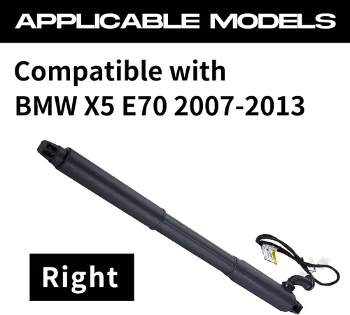 Vista 3 de Soporte de choque de soporte de elevación del maletero trasero derecho de la escotilla trasera derecha compatible con BMW X5 E70 2007-2013