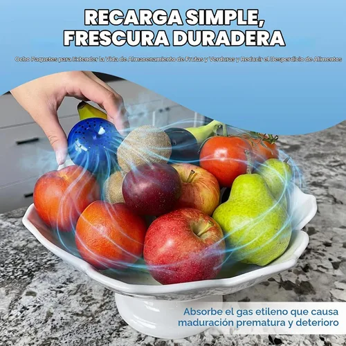 Vista 5 de Kit de reposisión para Bluapple, con carbón activado, 1 año de reposición, Blanco, azul