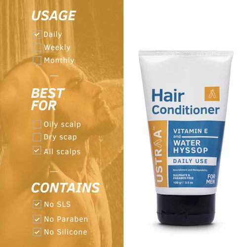 Vista 6 de Ustraa Acondicionador para el cabello de uso diario, 3.53 oz