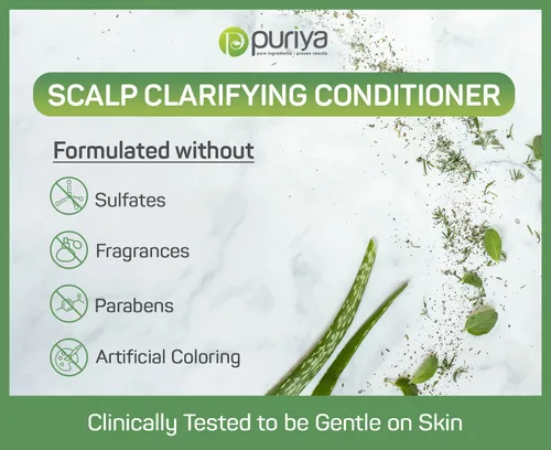Vista 6 de Puriya Champú sin sulfato, acondicionador para el cabello con aceite de árbol de té y gel de baño para hombres y mujeres, juego de baño 3 en 1