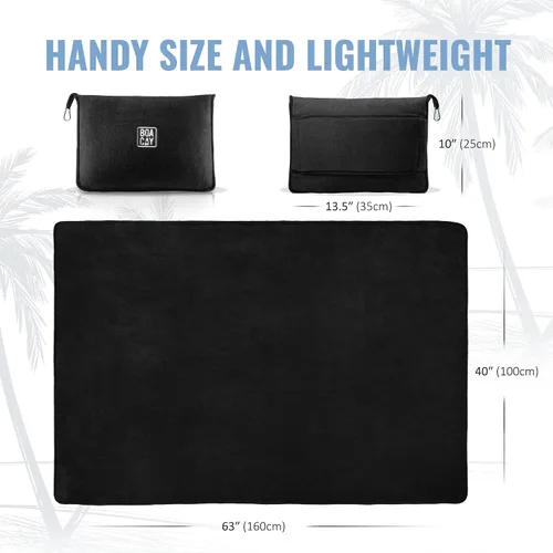Vista 7 de BOACAY - Manta de viaje suave y cálida para avión y automóvil - Esencial para vuelos largos para mujeres, hombres, niños - Almohada compacta