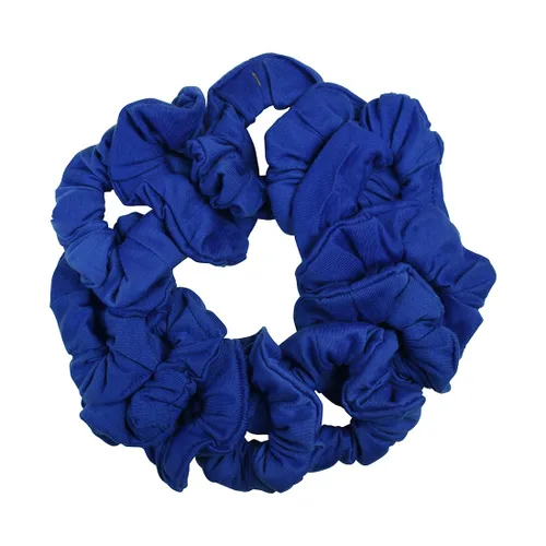 Vista 38 de Paquete de 12 ligas sólidas para el cabello (negro) One Dozen Matching Hair Ties, Soft Cotton Fabric, Gentle No-Crease Hold, Great for Teams