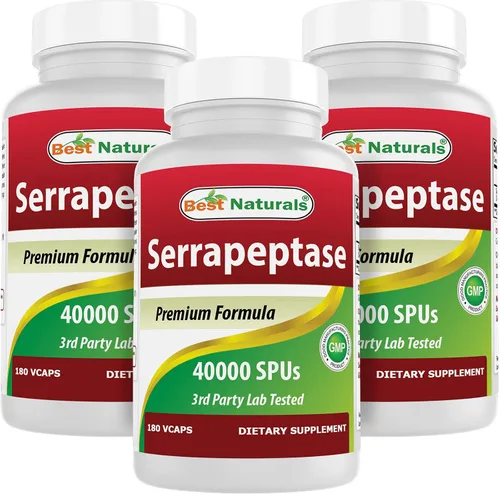 Vista 10 de Best Naturals Serrapeptase 40000 SPUs 90 Vcaps (90 unidades (paquete de 1))