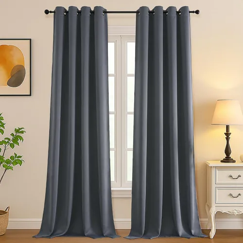 Vista 137 de Simplebrand Juego de 2 paneles de cenefa aguamarina para ventana de cocina de 14 pulgadas de largo, cortinas de oscurecimiento de habitación