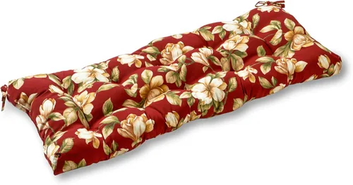 Vista 14 de Greendale Home Fashions Juego de 1 cojín para columpio/banco de 44 pulgadas, diseño Adobe Stripe