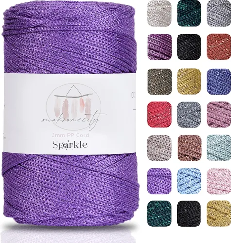 Vista 37 de Makromecity, Cordón de macramé de poliéster de 2 mm x 250 yardas (750 pies) Cordón de macramé de 2 mm de polipropileno para arte y manualidades
