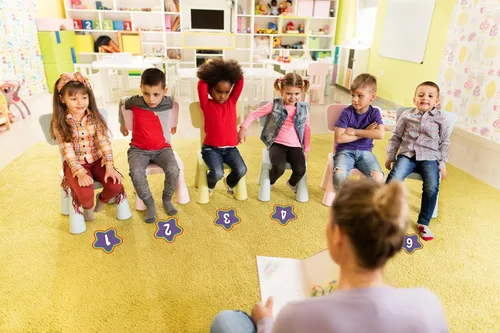 Vista 5 de WaaHome Lugares de alineación para el suelo del aula, calcomanías de números de piso del 1 al 30 para forro de aula, calcomanías de vinilo Estilo 0